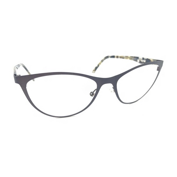 Maui Jim NEW MJO 2105-87M Matte Brown Cat Eye Eyeglasses Frames 53-18 135 Italy - Picture 1 of 12